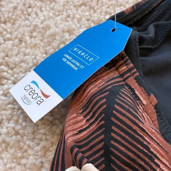 NWT Lands' End Plus Standard Vneck Wrap Underwire Floral Palm Tankini Swim Top - Picture 13 of 13